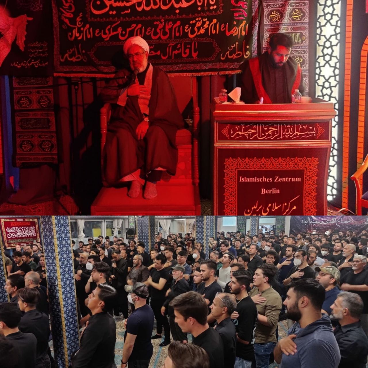 تصاویر مراسم سوگواری عزاداری شب تاسوعای حسینی (شب نهم) محرم 2022